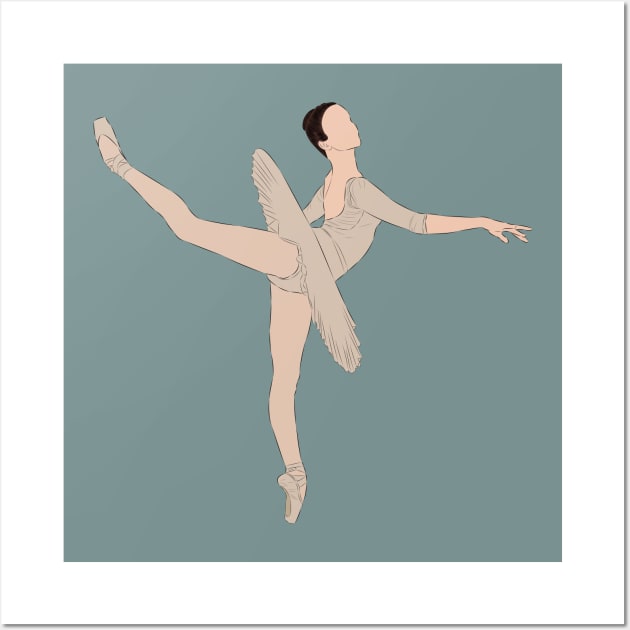 Attitude - Ballerina Wall Art by LiLian-Kaff